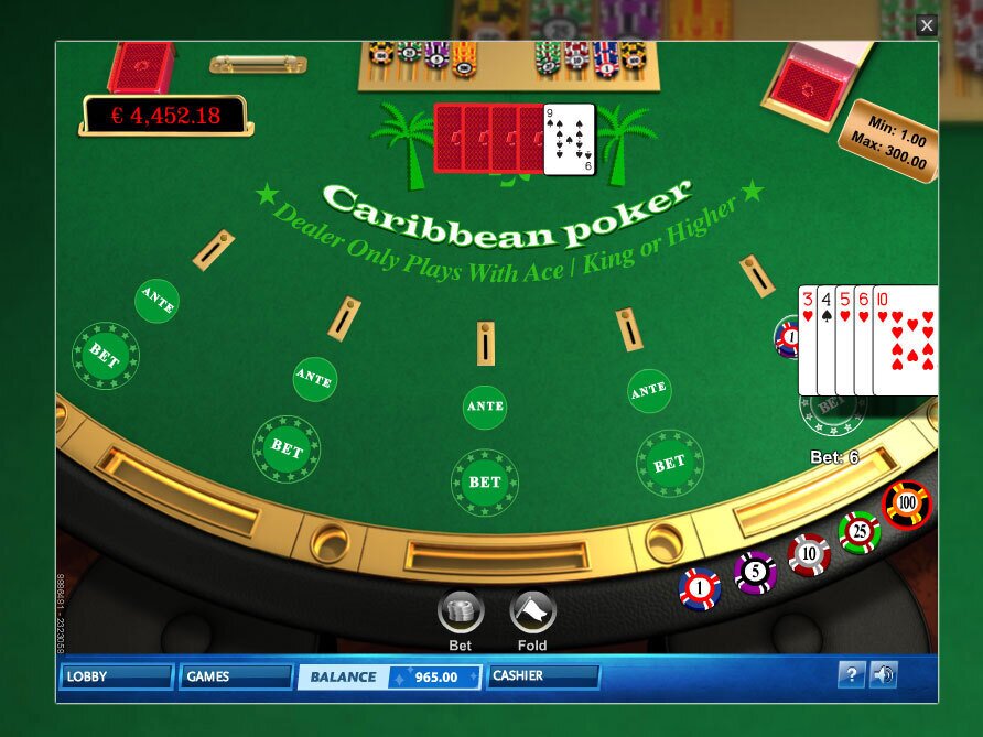 Caribbean stud poker