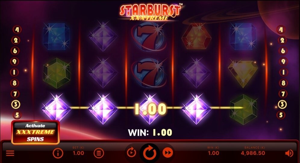 Starburst XXXTreme Main Game